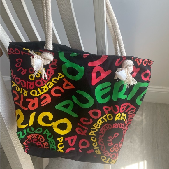 Puerto Rico Tote Bag w Zipper - Picture 6 of 7